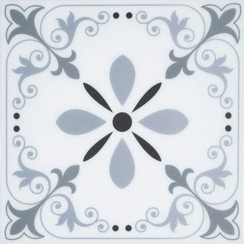 Retro Pattern Peel and Stick Floor Tiles Collection