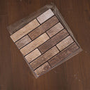 Brown 10 Pieces self adhesive 3D Tile Stickers  - Darphe