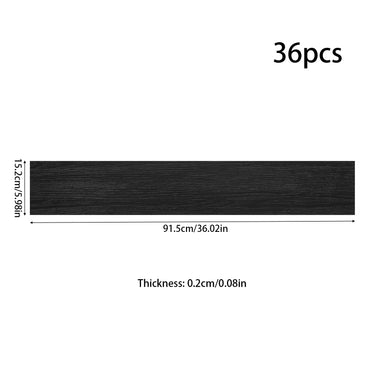 Black self adhesive PVC Floor Planks