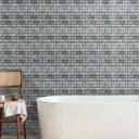 Grey Peel and Stick 3D Bathroom Wall Tile Stickers - Darphe