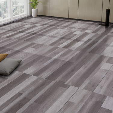 Dark Grey Splicing Wood Grain Self Adhesive Vinyl Plank Flooring Home Interior Display - Darphe 