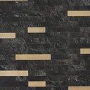 Thin Stripe Black Gold Self Adhesive Mosaic Wall Tiles - Darphe