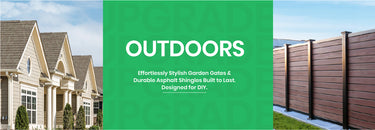 Outdoor Products - Garden Gate, Garden Fencing, Roof Asphalt Shingle, Designed for DIY