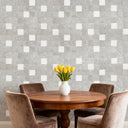 Square Gray Silver Peel and Stick Mosaic Wall Tiles Backsplash Tile