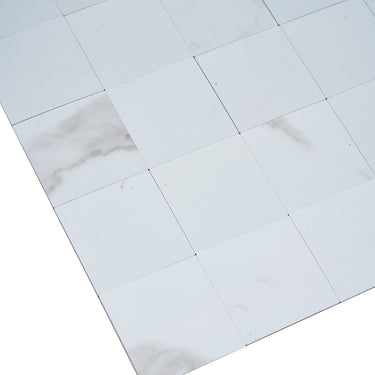 Square White Peel and Stick Mosaic Wall Tiles Backsplash Tile