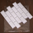 White Peel and Stick 3D Wall Tile Stickers