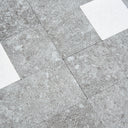 Square Gray Silver Peel and Stick Mosaic Wall Tiles