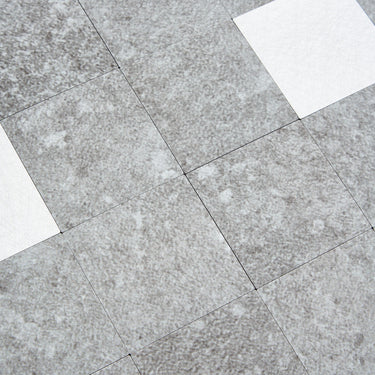 Square Gray Silver Peel and Stick Mosaic Wall Tiles