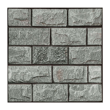 Grey self adhesive 3D Kitchen Wall Tile Stickers - Darphe