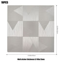 Self Adhesive Mosaic Tile Aluminum Plastic Wall Tile in Silver Grey