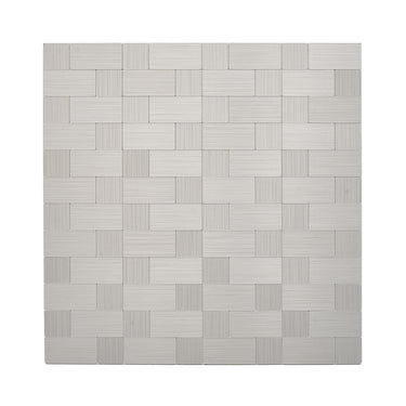 Light Grey Self Adhesive Mosaic Tile Aluminum Plastic Wall Tile
