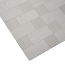 Light Grey Self Adhesive Mosaic Tile Aluminum Plastic Wall Tile