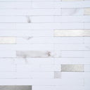 Silver Thin Stripe Self Adhesive Mosaic Wall Tiles - Darphe