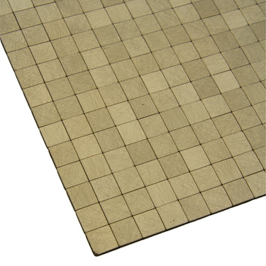 Self Adhesive Mosaic Tile Aluminum Plastic Wall Tile in Antique Bronze