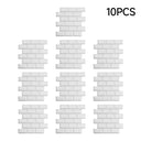 White 10 Pieces self adhesive 3D Wall Tile Stickers - Darphe