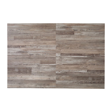 Brown Colour-Block Peel and Stick Vinyl Plank Flooring -Darphe
