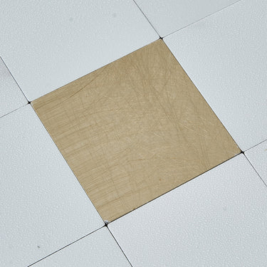 Square White Gold Peel and Stick MosaicWall Tiles - Darphe
