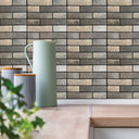 Brown self adhesive 3D Ktichen Tile Stickers  - Darphe