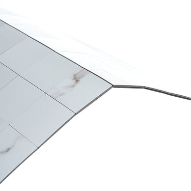 Square White Peel and Stick Mosaic Wall Tiles Backsplash Tile