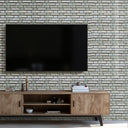 10 Pieces Beige & Light Grey Peel and Stick 3D Living Room Wall Tile Stickers - Darphe