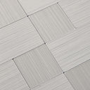 Light Grey Self Adhesive Mosaic Tile Aluminum Plastic Wall Tile