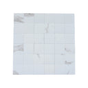 Square White Peel and Stick Mosaic Wall Tiles Backsplash Tile