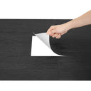 Black peel and stick wood PVC Floor Planks Kitchen Living Room- Darphe