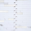 Silver Thin Stripe Self Adhesive Mosaic Wall Tiles - Darphe