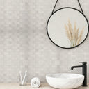 Light Grey Self Adhesive Mosaic Tile Aluminum Plastic Wall Tile