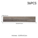 36 Pcs (5m²） Grey & Brown Colour-Block Wood PVC Floor Planks - Darphe