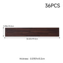 36 Pcs (5m²） Coffee Splicing Wood PVC Floor Plank - 91.5cm Wx 15.2cm D