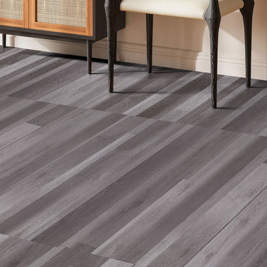 Dark Grey Splicing Wood Grain Self Adhesive Vinyl Plank Flooring l
Living Room Interior View - Darphe