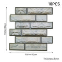 10 Pieces Beige & Light Grey Peel and Stick Wall Tile Stickers - Darphe