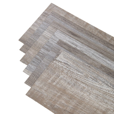 Close up Grey & Brown Colour-Block wood grain vinyl plank texture - Darphe