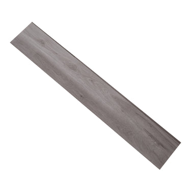 Single 91.5cm W x 15.2cm D
 Dark Grey Splicing Wood Grain Self-Adhesive Vinyl Plank - Darphe