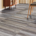 Grey & Brown Colour-Block Wooden Vinyl Plank Flooring Kitchen - Darphe