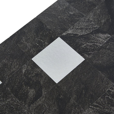 Square Black Silver Peel and Stick Mosaic Wall Tiles Backsplash Tile darphe 