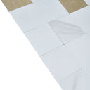 Square White Gold Peel and Stick MosaicWall Tiles - Darphe